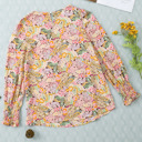  HIDDEN GEMS Floral Smocked Long Sleeve Top