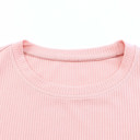  HIDDEN GEMS | Dotted Mesh Ruffle Sleeve Top