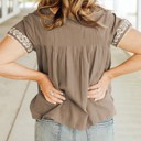  SALE! Floral Embroidered Top (Larges left!)