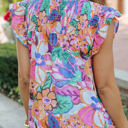  HIDDEN GEMS | Tropical Smocked Blouse