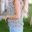  SALE! Floral Embroidered Leopard Top (Smalls left!)