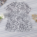  SALE! Abstract Leopard Tassel Blouse