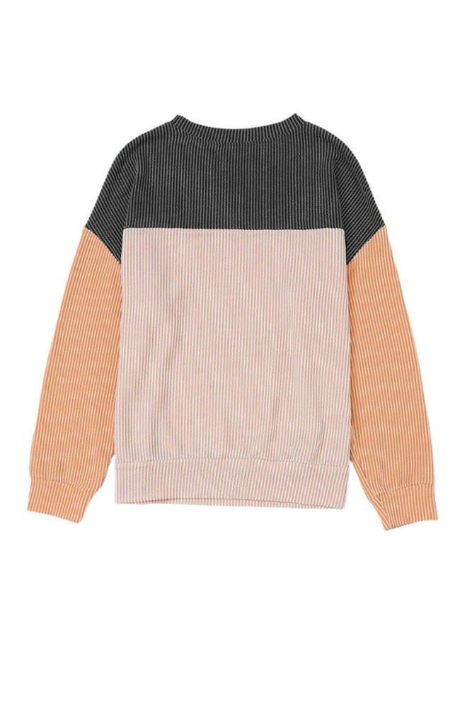 HIDDEN GEMS Crissy Colorblock Ribbed Top