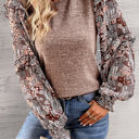  HIDDEN GEMS Heather Floral Ruffle Top