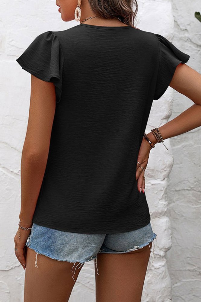 The Essential Ruffle Sleeve Top