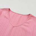  HIDDEN GEMS | Textured Ruffle Sleeve V-Neck Top
