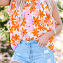  HIDDEN GEMS | Floral Ruffle Sleeve Top