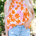  HIDDEN GEMS | Floral Ruffle Sleeve Top