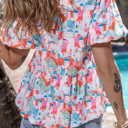  Dreamy Greece Babydoll Top