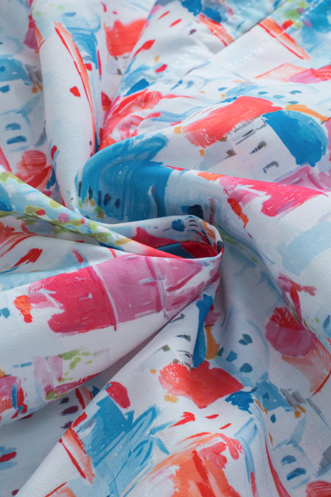 Dreamy Greece Babydoll Top