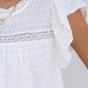  HIDDEN GEMS | Enchanting Lace Flutter Sleeve Blouse