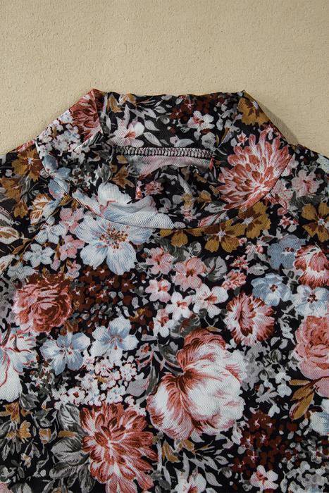 Clearance! The Flora Vintage Mesh Top