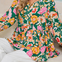  The Juliet Floral Shirred Blouse