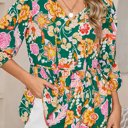  The Juliet Floral Shirred Blouse