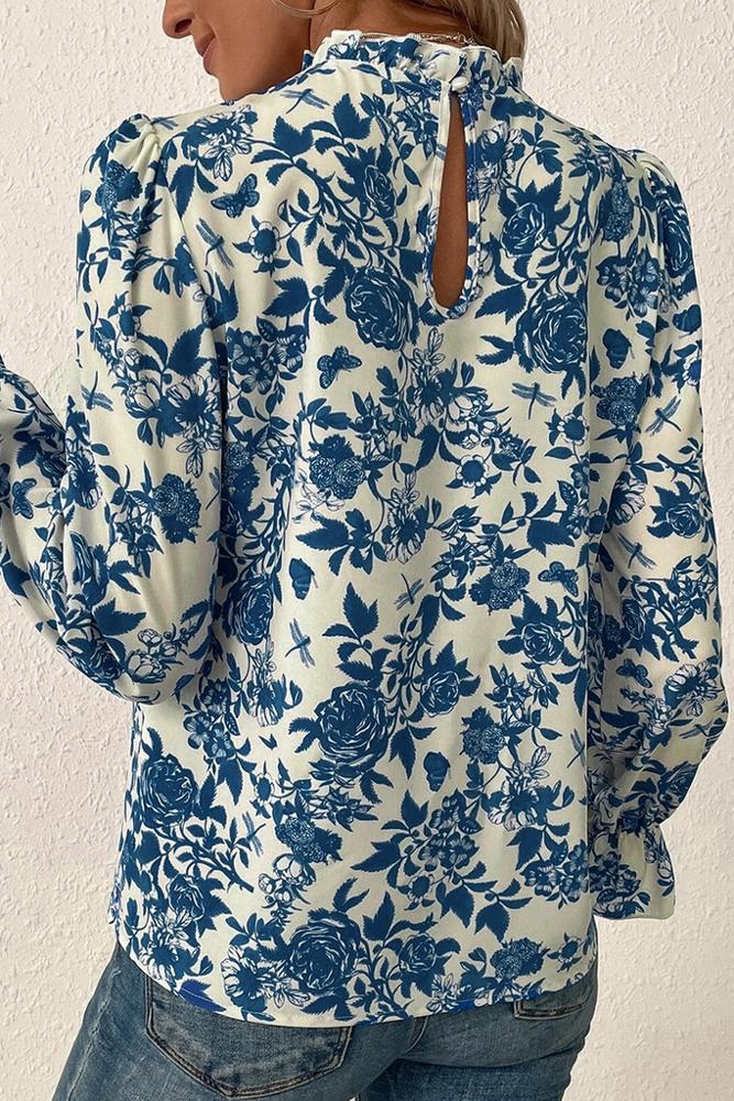 HIDDEN GEMS Florence Floral Ruffle Blouse