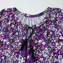  Midnight Blooms Mini Floral Blouse