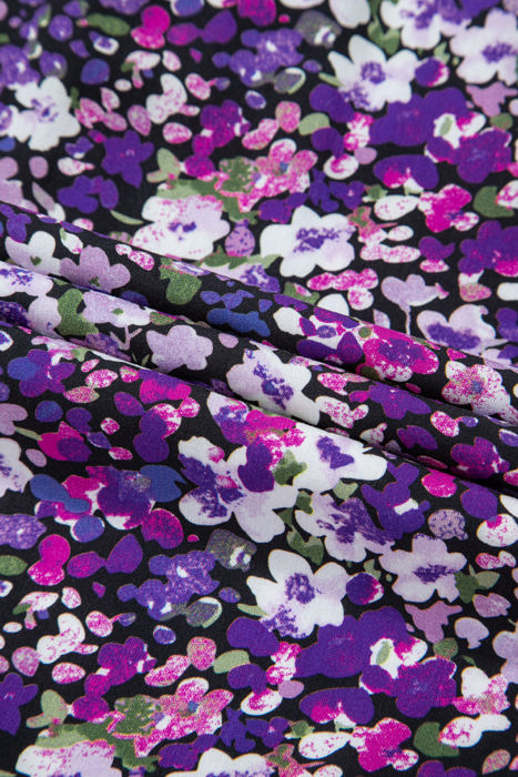 Midnight Blooms Mini Floral Blouse