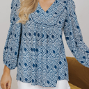  HIDDEN GEMS Boho Loose Fit Blouse