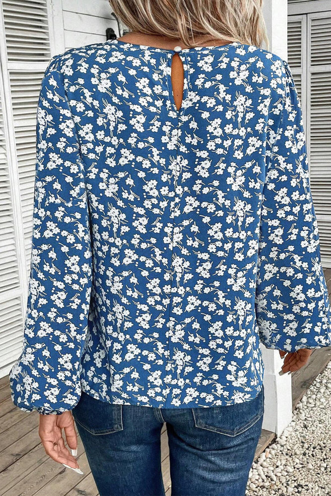 The Daisy Blue Long Sleeve Blouse