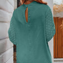  HIDDEN GEMS | Swiss Dot Patchwork Balloon Sleeve Blouse