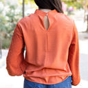  HIDDEN GEMS | Swiss Dot Patchwork Balloon Sleeve Blouse