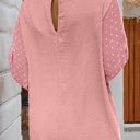  HIDDEN GEMS Dotted Sleeve Blouse