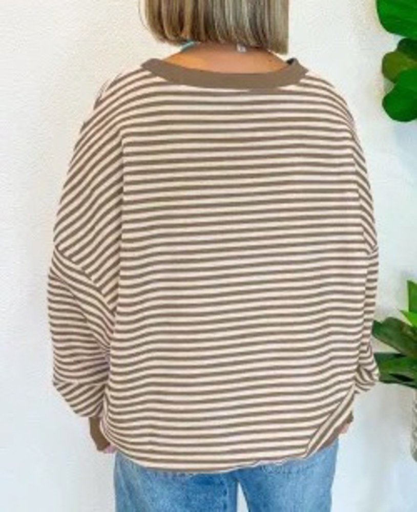 HIDDEN GEMS All You Need Stripe Top