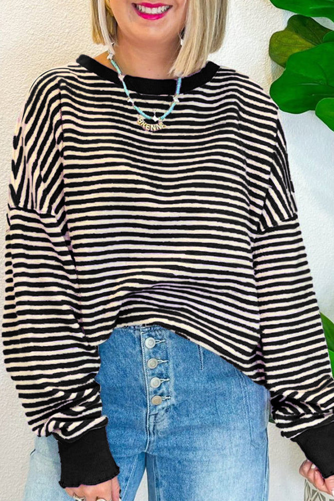 HIDDEN GEMS All You Need Stripe Top