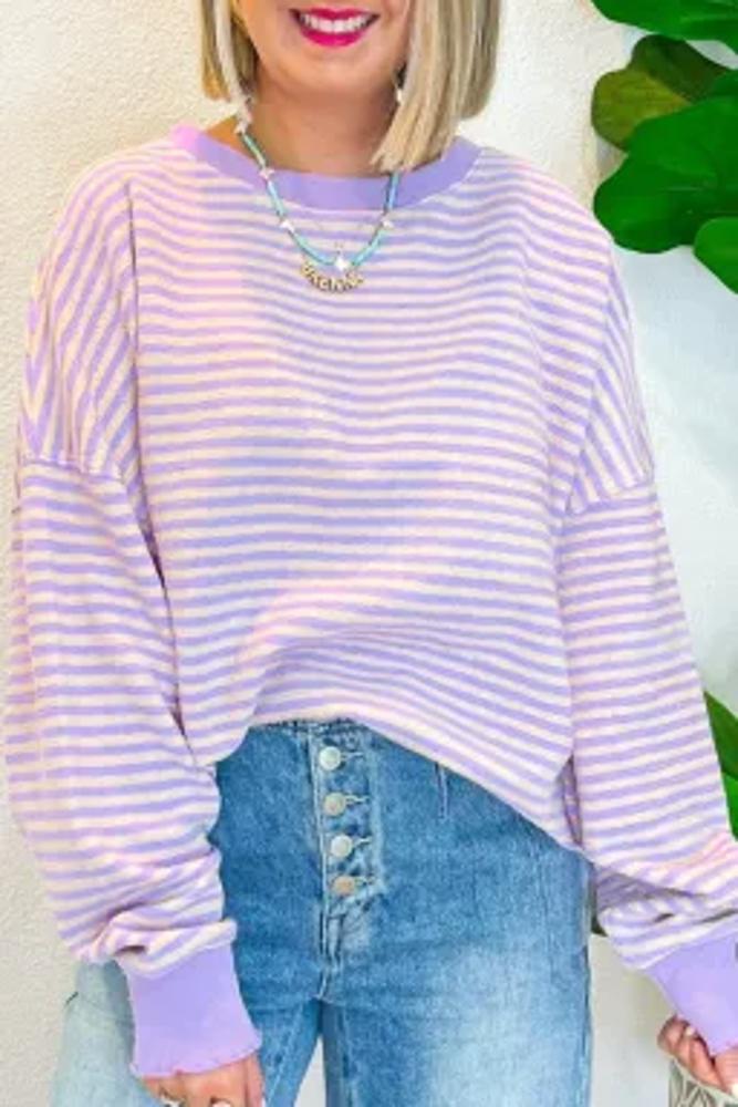 HIDDEN GEMS All You Need Stripe Top