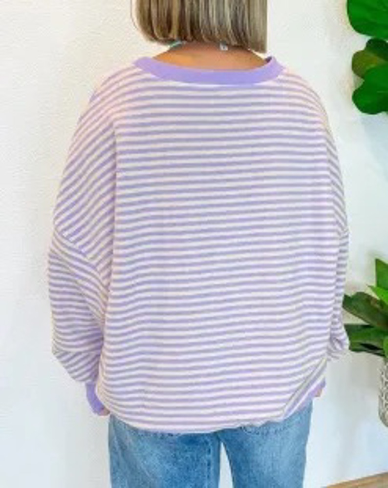 HIDDEN GEMS All You Need Stripe Top