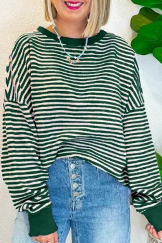 HIDDEN GEMS All You Need Stripe Top