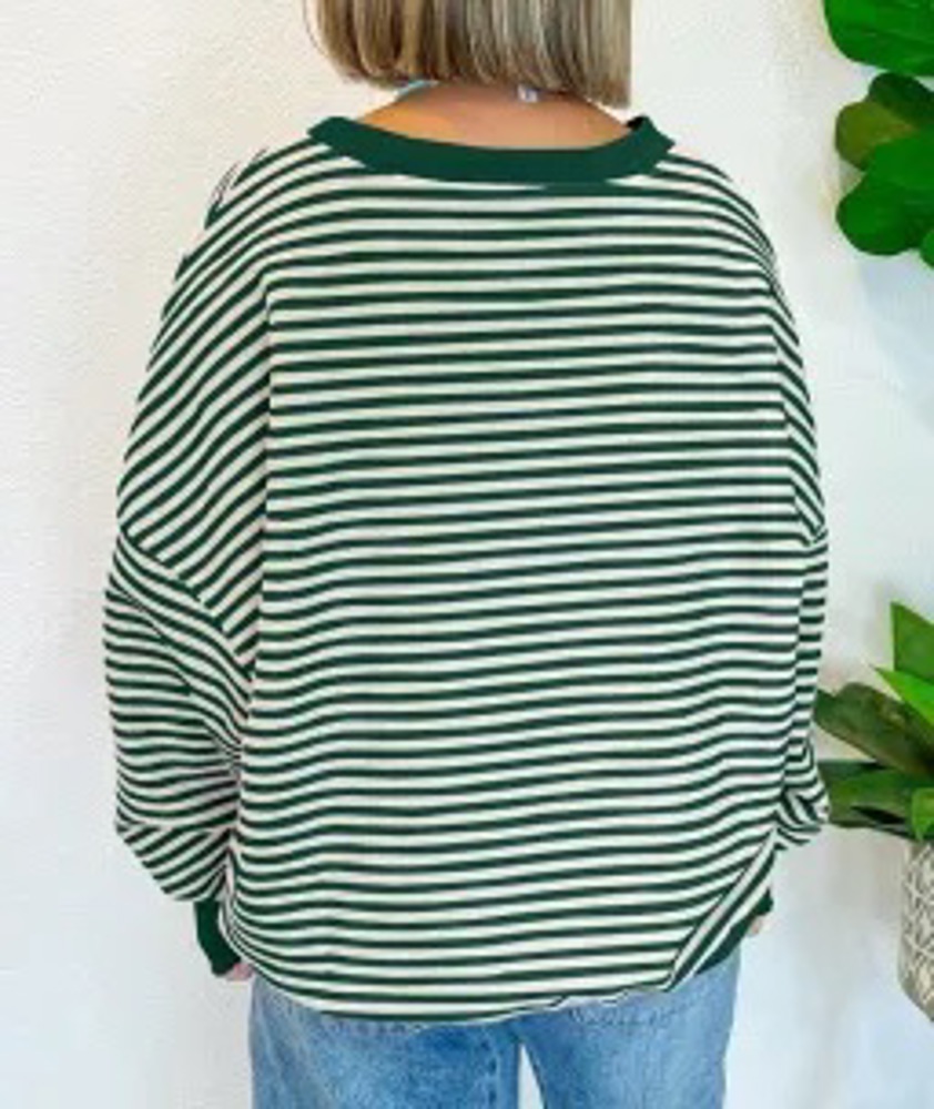 HIDDEN GEMS All You Need Stripe Top