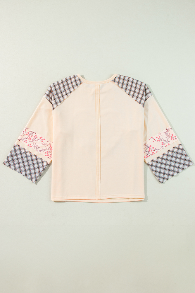 The Heart to Heart Plaid Patchwork Top