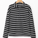  HIDDEN GEMS Beloved Basics Stripe Zip Top