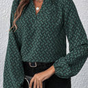  HIDDEN GEMS Abstract V Neck Blouse