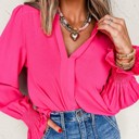  The Devon Crinkled Smocked Sleeve Blouse