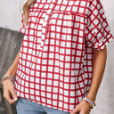  HIDDEN GEMS | Adorably Classic Gingham Plaid Blouse