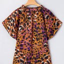  HIDDEN GEMS Artsy Leopard Ruffle Top