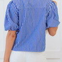  HIDDEN GEMS Stripe Bow Tie Top