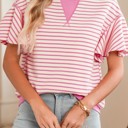  HIDDEN GEMS | Sweet Summer Stripe Ruffle Sleeve Top