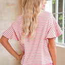 HIDDEN GEMS | Sweet Summer Stripe Ruffle Sleeve Top