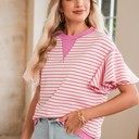  HIDDEN GEMS | Sweet Summer Stripe Ruffle Sleeve Top