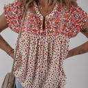  HIDDEN GEMS | Trendy Embroidered Dotted Blouse