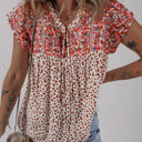  HIDDEN GEMS | Trendy Embroidered Dotted Blouse