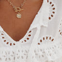  HIDDEN GEMS | Breezy Embroidered Eyelet Blouse