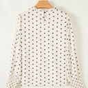  HIDDEN GEMS Ruffle Polka Dot Blouse