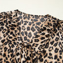  HIDDEN GEMS | Flirty Ruffle Leopard Blouse