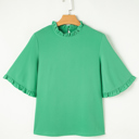  HIDDEN GEMS Ruffle Bell Sleeve Top