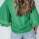  HIDDEN GEMS Ruffle Bell Sleeve Top