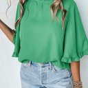  HIDDEN GEMS Ruffle Bell Sleeve Top